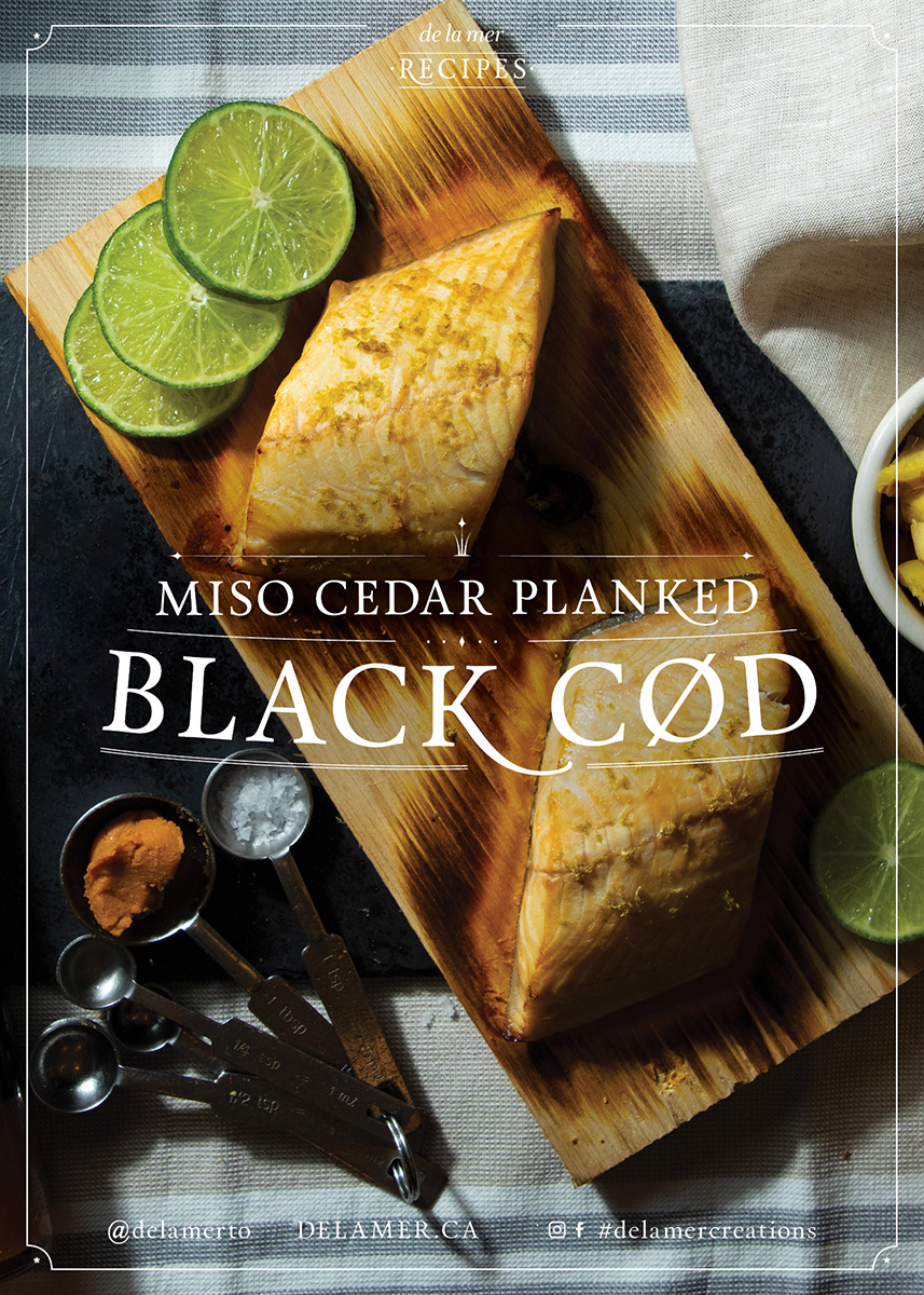 Miso Cedar Planked Black Cod