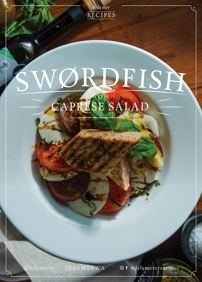 Swordfish with Caprese Salad